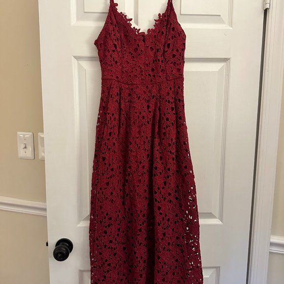 ASTR The Label Lace A Line Midi Dress - Picture 1 of 4